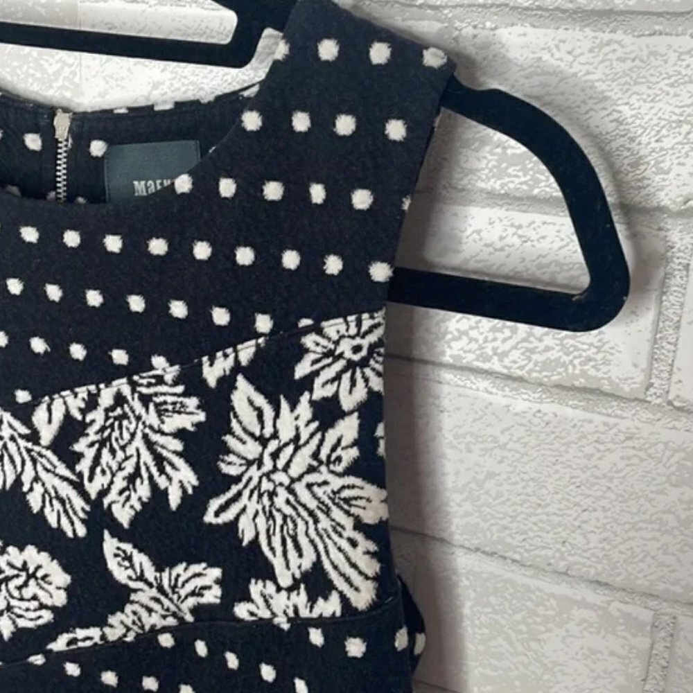 Anthropologie Maeve Effemy Floral Jacquard Dot Dress - Picture 5 of 11